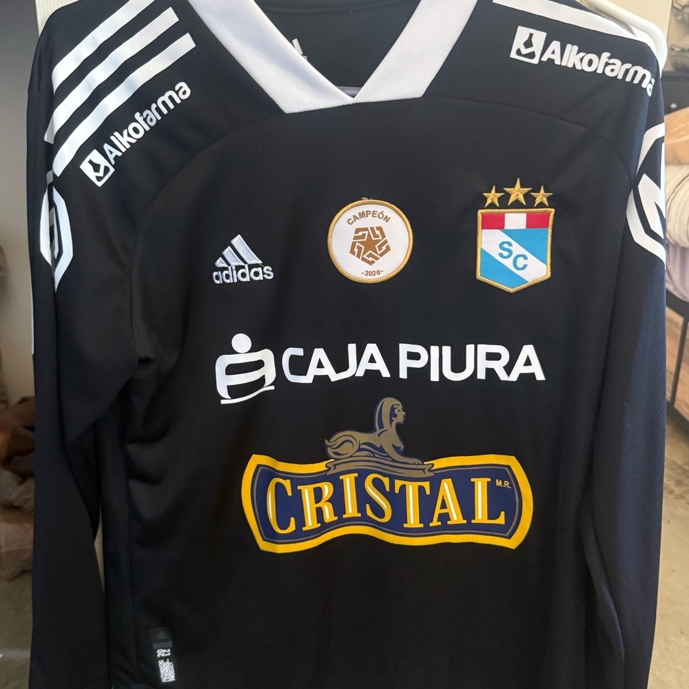 Adidas Black and White Soccer Jersey